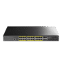 24-Port Layer 2 Managed Gigabit PoE+ Switch with 4 Gigabit Combo Ports, 400W (GS2028PS4-400W)