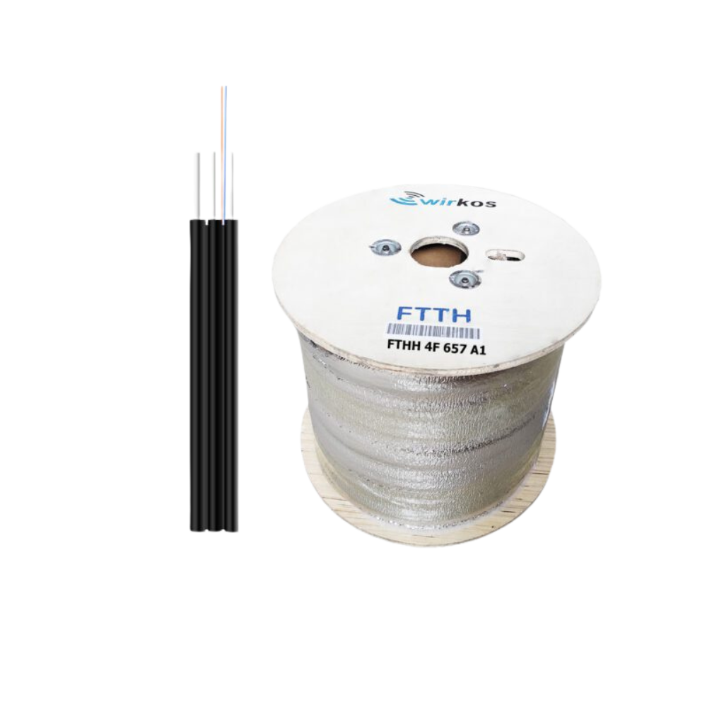 FTTH-4 G.657 A1 Flat Drop cable 1000m