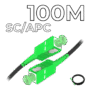 Fiber Optic Drop Cable SC/APC Connectors 100M