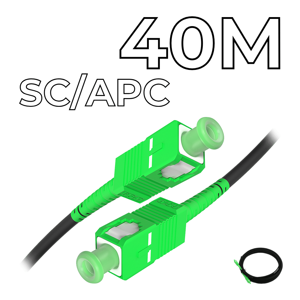 Fiber Optic Drop Cable SC/APC Connectors 40M