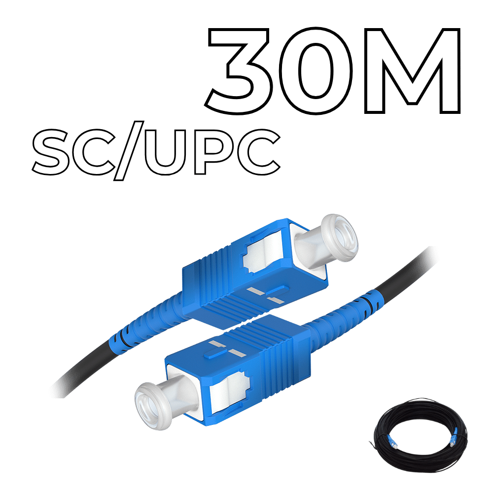 Fiber Optic Drop Cable SC/UPC Connectors 30M