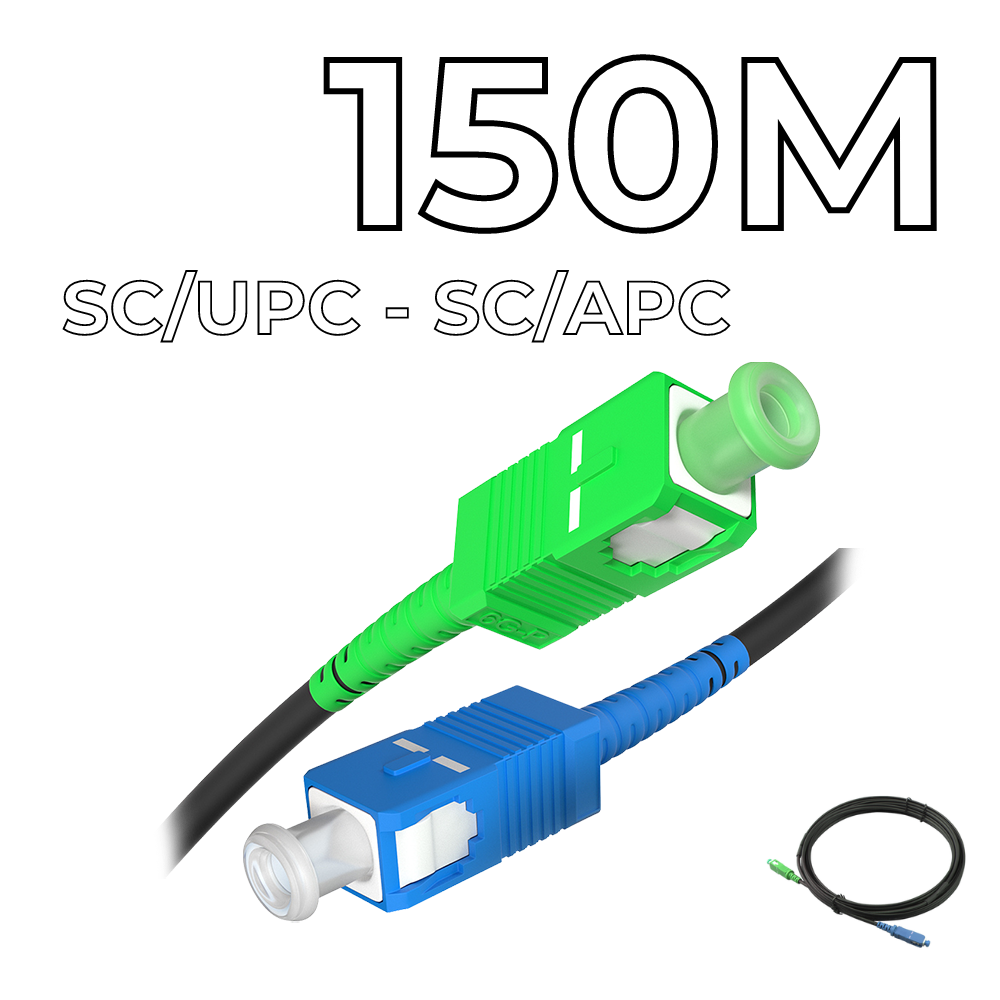 Fiber Optic Drop Cable SC/UPC-SC/APC Connectors 150M