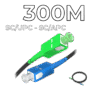 Fiber Optic Drop Cable SC/UPC-SC/APC Connectors 300M