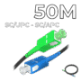 Fiber Optic Drop Cable SC/UPC-SC/APC Connectors 50M