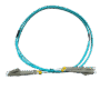 Fiber optical patch cord (Fibre Patch Lead Duplex 2.0mm) MM LC-LC OM3 50/125 LSZH Aqua 1Mtr)