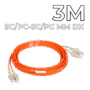 Patch Cord SC/PC-SC/PC MM DX 3m