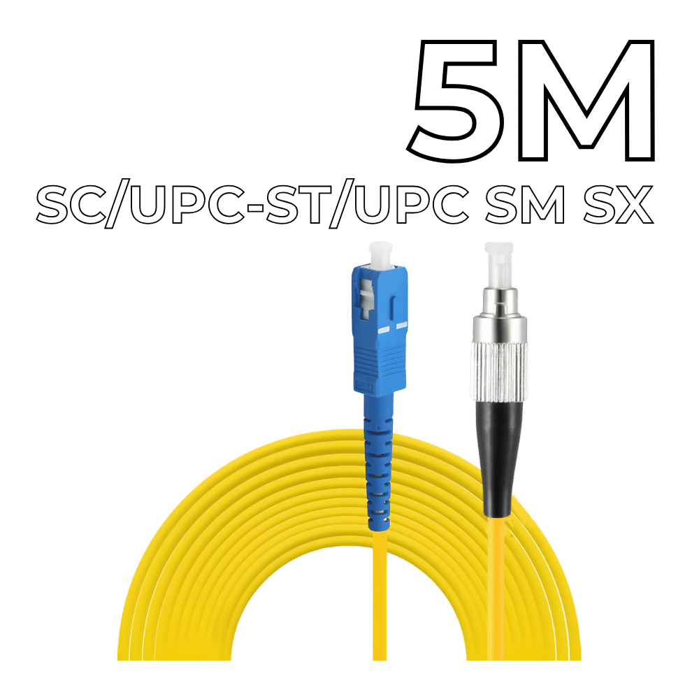 Patch Cord SC/UPC-ST/UPC SM SX 5M