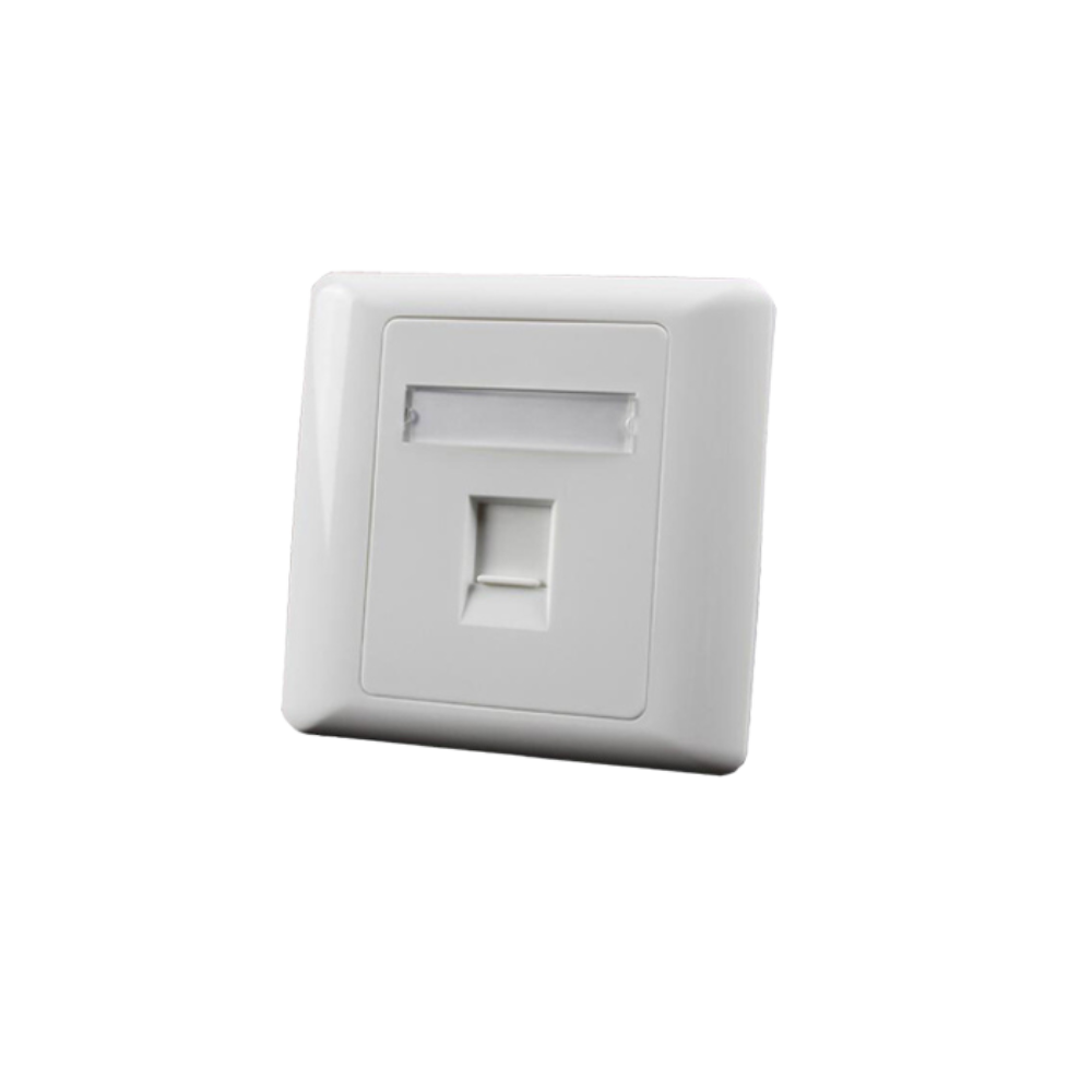 RJ45 Face Plate 86×86 type/1-port/wall mounted
