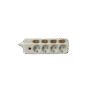 Socket with independent switch 4 ways