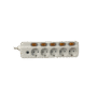 Socket with independent switch 5 ways