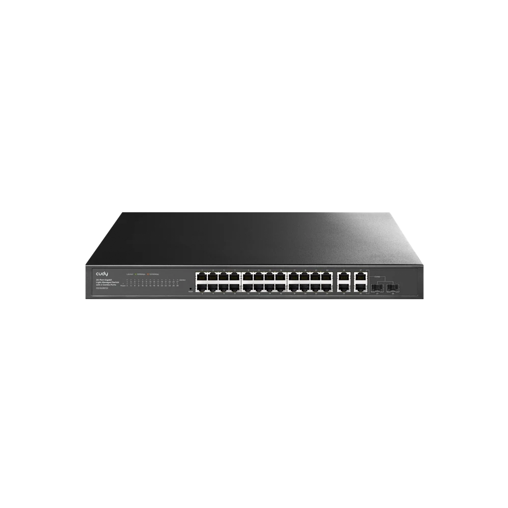 26-Port Gigabit Easy-Managed Switch with 2 Combo Ports GS1028ES2