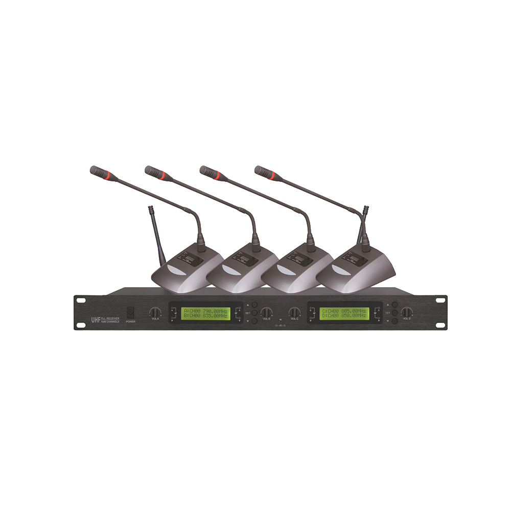 4 Channel Wireless Microphone System Wireless Conference System WM-U400
