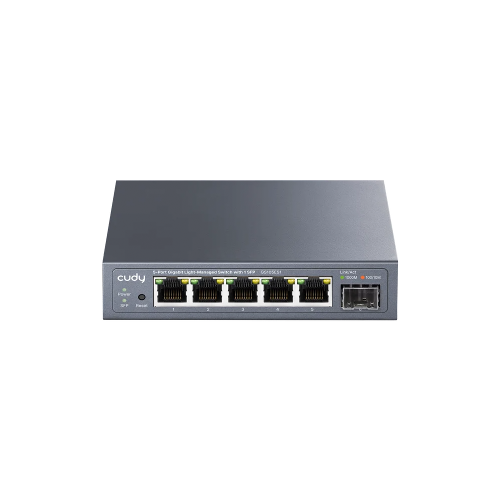 5-Port Gigabit Easy-Managed Switch with 1 SFP GS105ES1