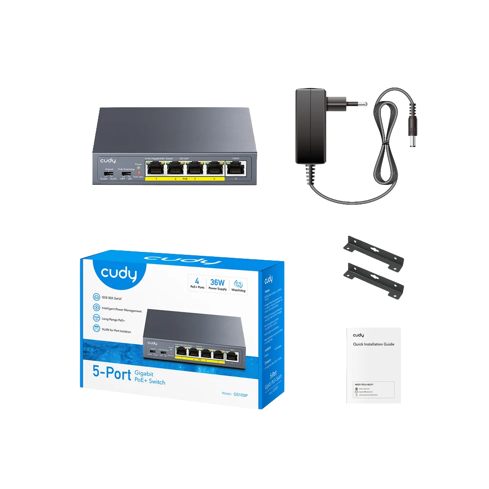 5-Port Gigabit PoE+ Switch GS105P - Figura 2