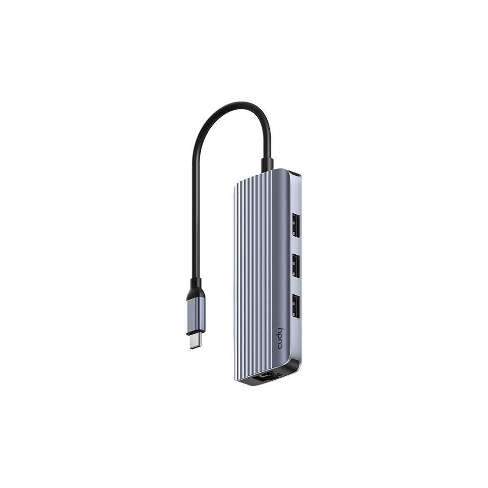 6-In-1 USB-C Hub with Gigabit Ethernet Port, UH606