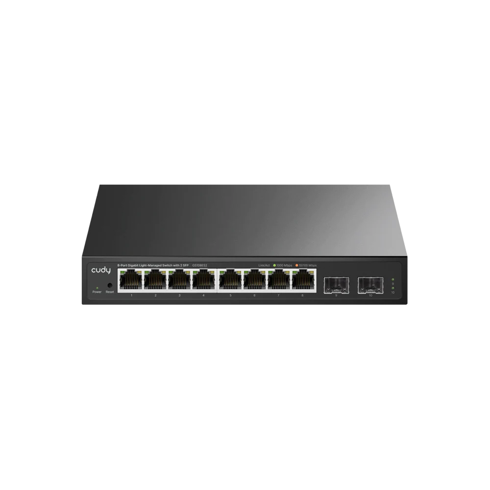 8-Port Gigabit Easy-Managed Switch with 2 SFP GS108ES2