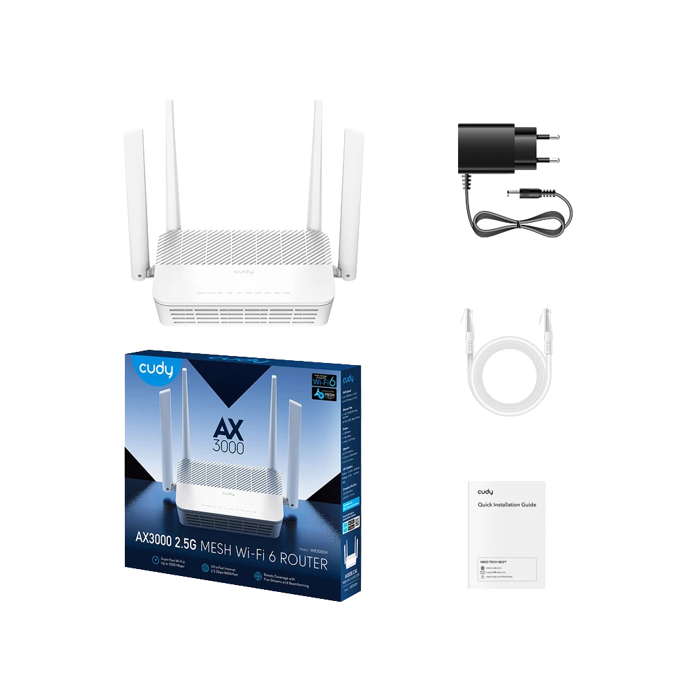 AX3000 2.5G Mesh Wi-Fi 6 Router WR3000H - Figura 3
