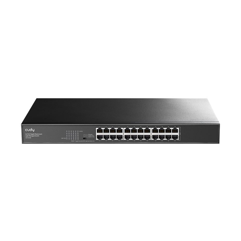 24-Port Gigabit Rackmount Light Managed Switch (GS1024E)