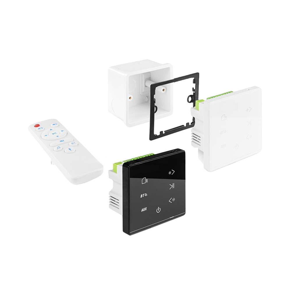 In-Wall Amplifier with Bluetooth USB FM15W+15W Wi Fi Music Amplifier with SD Bluetooth AUX AirPlay DLNA Wi Fi Streaming TM-A3