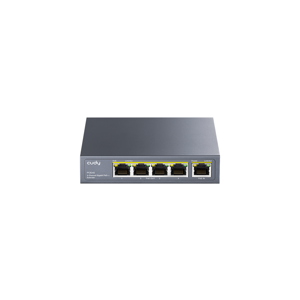 4-Channel Gigabit PoE++ Extender (POE40)