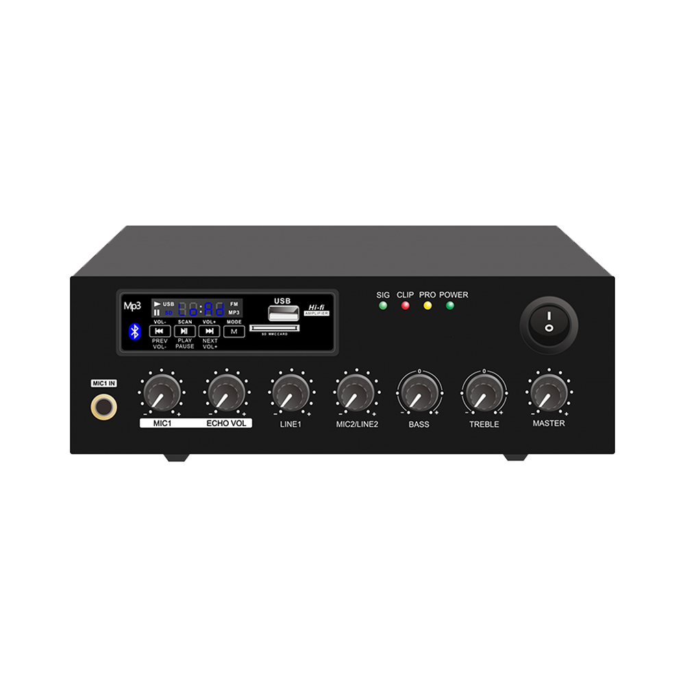 Mini Mixer Amplifier with USB/SD/FM/Bluetooth/Echo | TM-60MCP