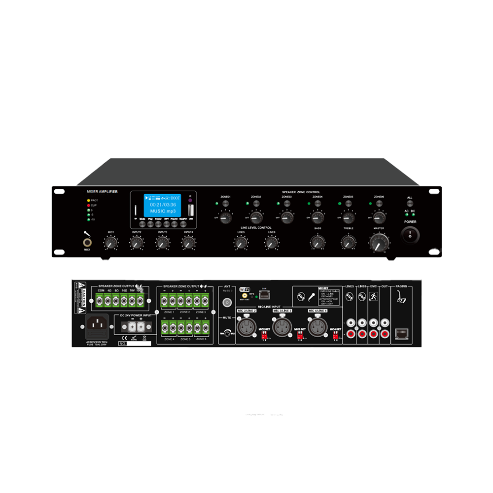 6 Zone 350W WIFI Mixer Amplifier | TM-350MWDA