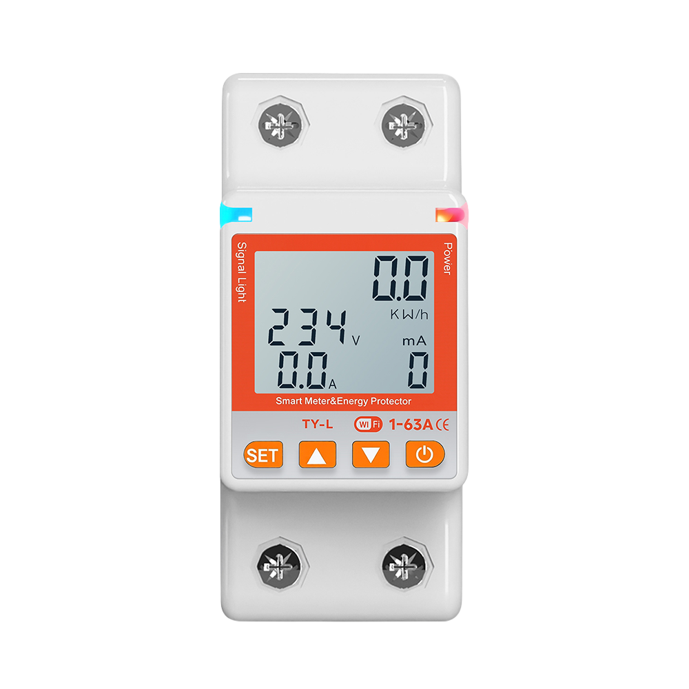 Tuya smart Power Meter Switch, 1-63A adjustable